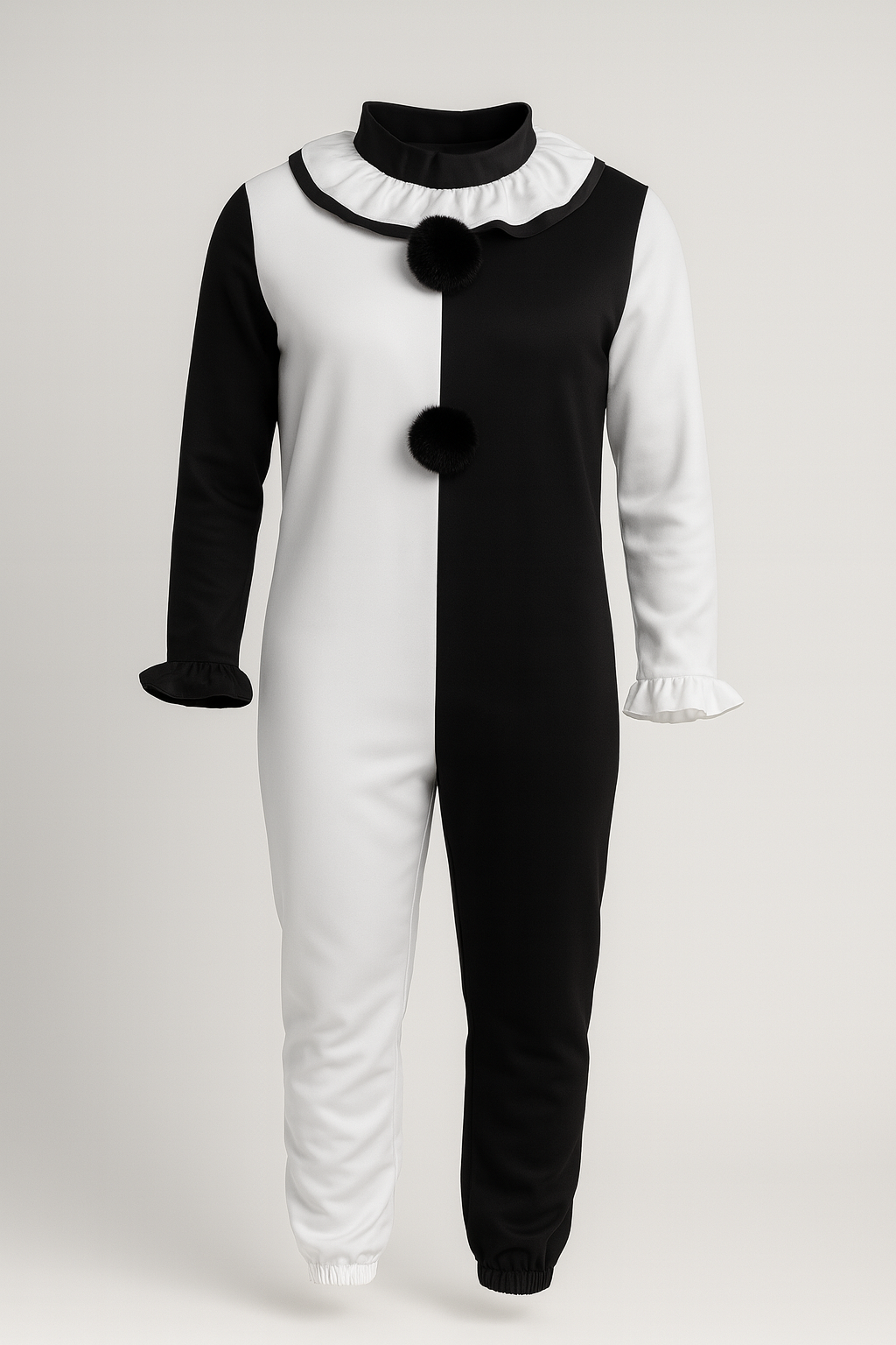 Costume de Clown Noir & Blanc – Halloween