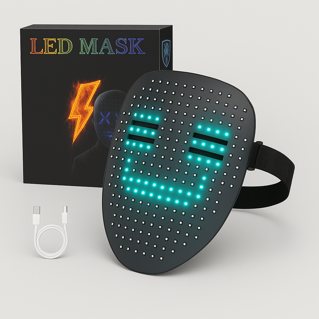 Masque LED avec Détection de Gestes – Halloween