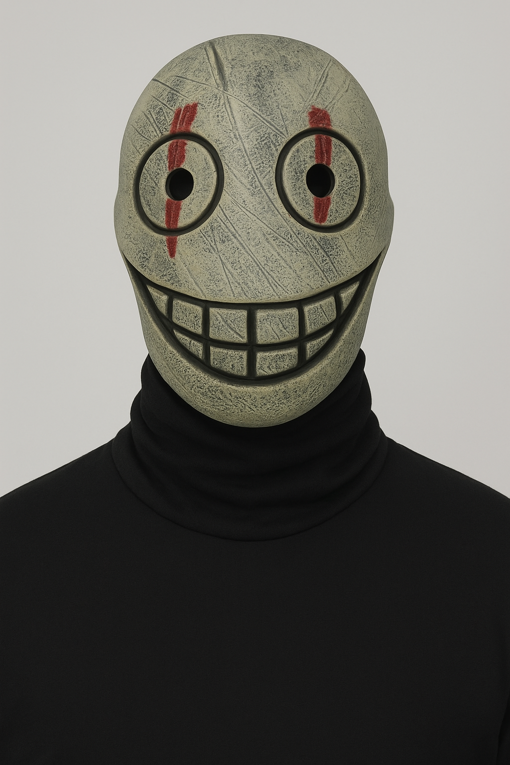 Masque Fantôme avec Coiffe Crâne – Halloween