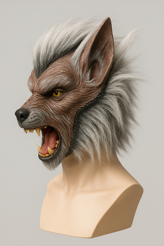 Masque de Loup-Garou en Latex – Halloween