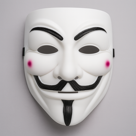 Masque Pirate Noir & Blanc – Vendetta Hacker