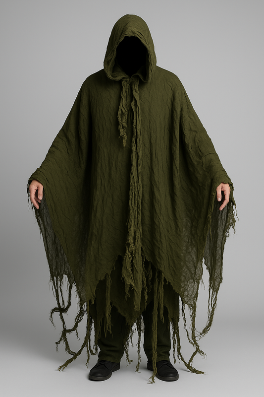 Cape de Mort Réversible Noir & Rouge – Halloween