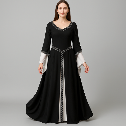 Robe Gothique Vintage Noire – Halloween